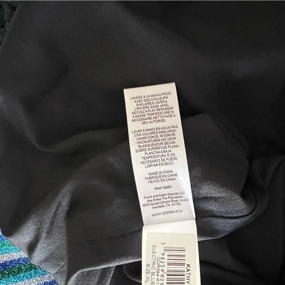 Dress the Population Kathy Dress in Electric Blue Multi - Picture 16 of 17